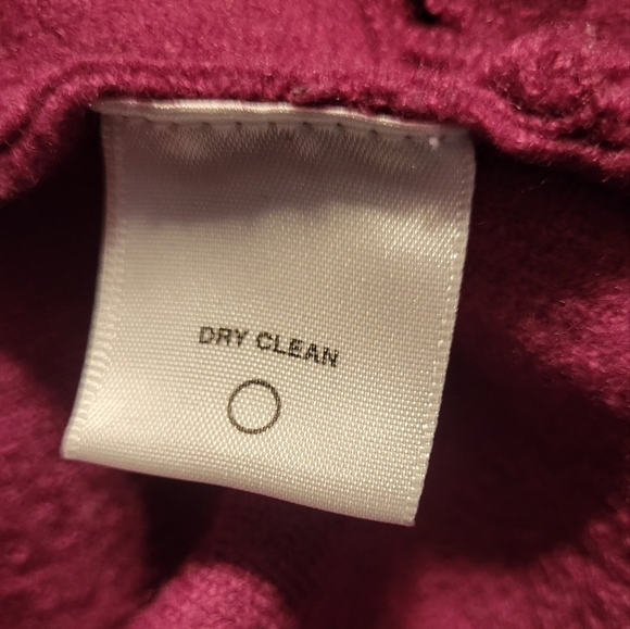 Kate Hill 100% Wool Scalloped Mauve Front Blazer Size XL - Picture 5 of 10